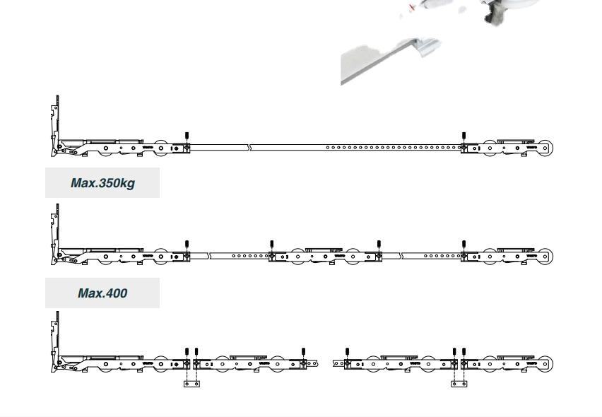 lift and slide door and lift slide window hardware