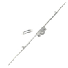 Aluminum Accessories Upvc Sliding Window And Door Espagnolette Rod Transmission Rob Espagnolette Bar