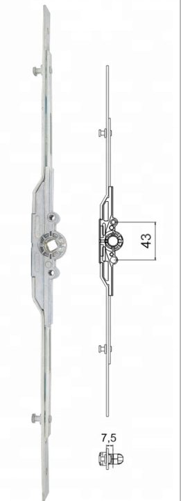 Zinc plating espagnolette lock self locking door lock