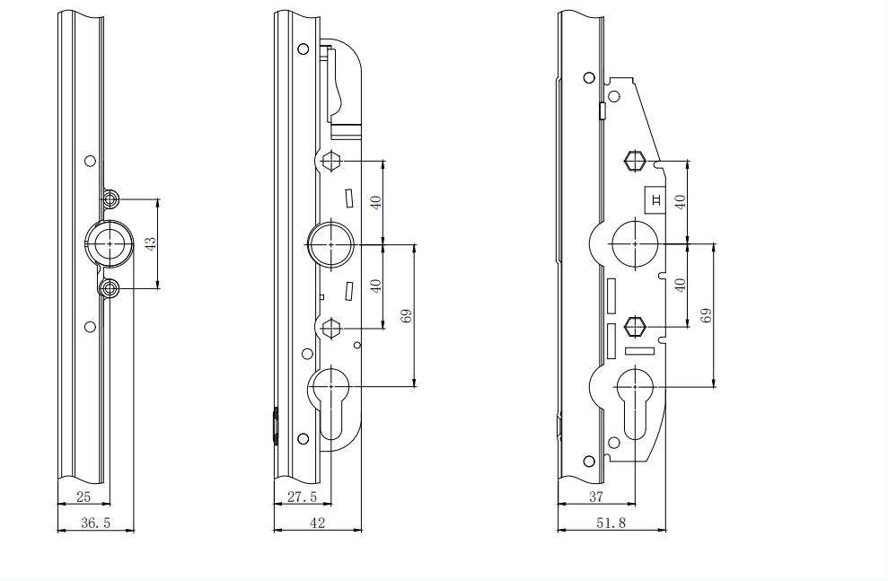 Hot Sale Product Commercial Home Trends wooden sliding door accessories Fittings