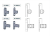 Hot Sale Product Commercial Home Trends wooden sliding door accessories Fittings