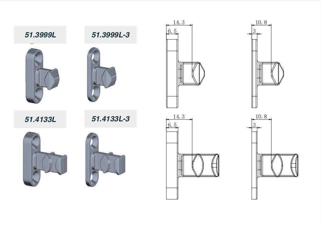 Hot Sale Product Commercial Home Trends wooden sliding door accessories Fittings