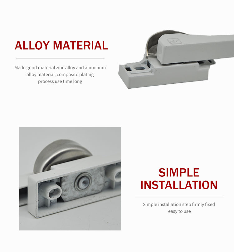 Factory direct 360 degrees rotating crescent lock for sliding window