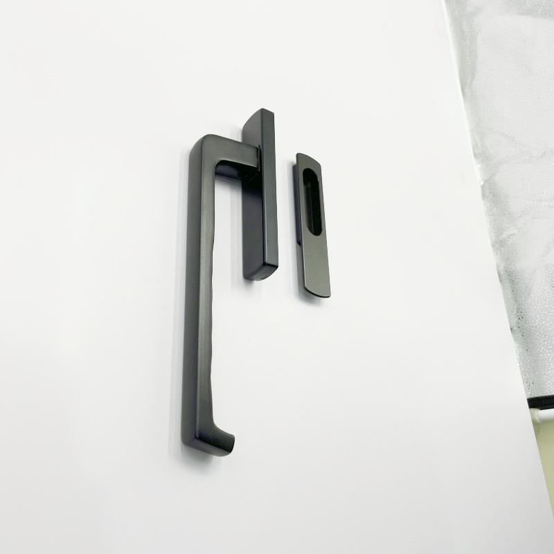 Luxury Home Big Door Handle Aluminum Lift and Sliding door Handle with black Handle