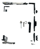 Aluminum Tilt and turn Window Hardware System Accessories