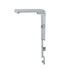 high-end tilt and turn casement window hardware system accessories with fork drive handle and concealed hinge (90 kg)