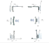 aluminium Tilt and turn window hinges window friction hinge