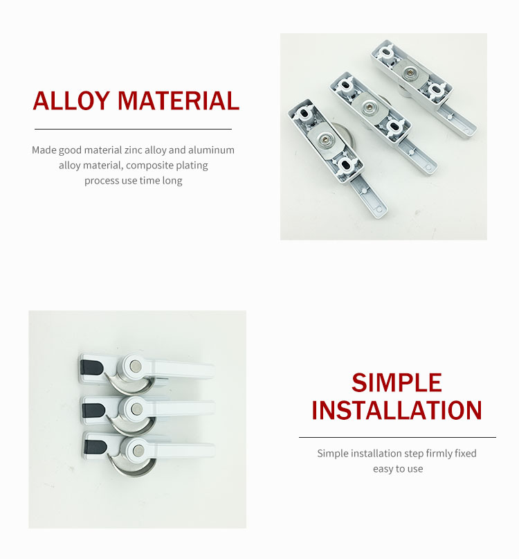 Best Price Aluminium sliding moon shaped window crescent lock for South America