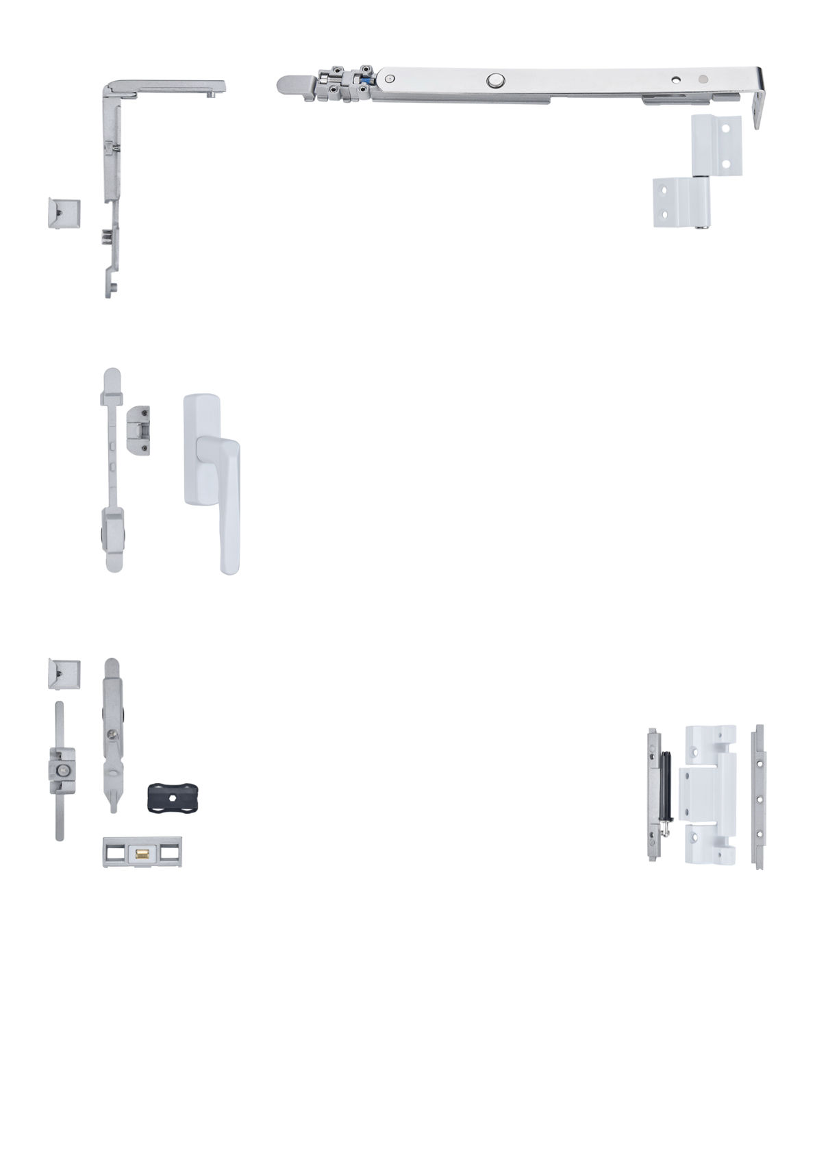 Concealed style Aluminum window system tilt and turn window hardware system