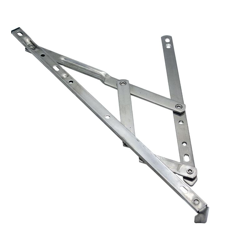 Hot Sale 304 stainless steel security style 4 bar casement parallel plastic window side limit restrictor arm friction hinge