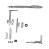 Aluminum Tilt and turn Window and Door Hardware System Accessories